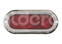 PLAFON SELLADO OVAL 8LEDS 5 CABLES,4 FUNCIONES ROJO CROMADO EN-C32R IMPORTACION
