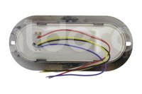 PLAFON SELLADO OVAL 8LEDS 5 CABLES,4 FUNCIONES ROJO CROMADO EN-C32R IMPORTACION