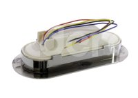 PLAFON SELLADO OVAL 8LEDS 5 CABLES,4 FUNCIONES ROJO CROMADO EN-C32R IMPORTACION