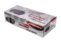 PLAFON SELLADO OVAL 8LEDS 5 CABLES,4 FUNCIONES ROJO CROMADO EN-C32R IMPORTACION