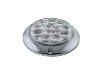 PLAFÓN SELLADO REDONDO PLANO 4" BLANCO 12 LEDS FUNCIÓN: FIJA, ABS CROMADO, MICA DE 12 ÓPTICAS DIÁMETRO EXTERIOR: 143MM ALTURA: 21MM PL-263CR-16-B TROGRIM