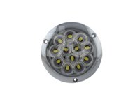 PLAFÓN SELLADO REDONDO PLANO 4" BLANCO 12 LEDS FUNCIÓN: FIJA, ABS CROMADO, MICA DE 12 ÓPTICAS DIÁMETRO EXTERIOR: 143MM ALTURA: 21MM PL-263CR-16-B TROGRIM