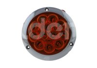 PLAFÓN SELLADO REDONDO PLANO 4" AMBAR 12 LEDS FUNCIÓN: MOVIMIENTO Y ESTROBO, ABS CROMADO, MICA DE 12 ÓPTICAS DIÁMETRO EXTERIOR: 143MM ALTURA: 21MM PL-263CR-18-A TROGRIM
