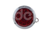PLAFÓN SELLADO REDONDO PLANO 4" ROJO 12 LEDS FUNCIÓN: MOVIMIENTO Y ESTROBO, ABS CROMADO, MICA DE 12 ÓPTICAS DIÁMETRO EXTERIOR: 143MM ALTURA: 21MM PL-263CR-18-R TROGRIM