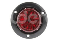 PLAFON SELLADO REDONDO 2 1/2" ROJO, BISEL NEGRO, 6