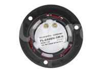 PLAFON SELLADO REDONDO 2 1/2" ROJO, BISEL NEGRO, 6 LEDS SIN MOVIMIENTO, MICA RAYADA, MATERIAL: PMMA/ABS, VOLTAJE 12/24V, AMPERS: 0.120, LUMENS: 53 FMVSS: P2/P3, DIMENSIONES: (DIAMETRO: 95MM, PROFUNDIDAD: 26.5MM) TROGRIM: PL-242BN-SM-R TROGRIM