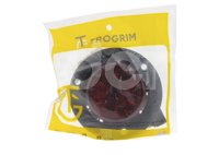 PLAFON SELLADO REDONDO 2 1/2" ROJO, BISEL NEGRO, 6 LEDS SIN MOVIMIENTO, MICA RAYADA, MATERIAL: PMMA/ABS, VOLTAJE 12/24V, AMPERS: 0.120, LUMENS: 53 FMVSS: P2/P3, DIMENSIONES: (DIAMETRO: 95MM, PROFUNDIDAD: 26.5MM) TROGRIM: PL-242BN-SM-R TROGRIM