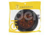 PLAFON SELLADO REDONDO 2 1/2" AMBAR, BASE HULE (GROMMET), 6 LEDS SIN MOVIMIENTO, MICA RAYADA, MATERIAL: PMMA/ABS, VOLTAJE 12/24V, AMPERS: 0.120, LUMENS: 53 FMVSS: P2/P3, DIMENSIONES: (DIAMETRO: 94MM, PROFUNDIDAD: 23.5MM) TROGRIM: PL-242HU-SM-A TROGRIM