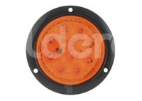 PLAFON SELLADO REDONDO 4" AMBAR, 10 LEDS OPTICOS,