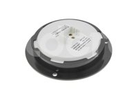 PLAFON SELLADO REDONDO 4" AMBAR, 10 LEDS OPTICOS, MATERIAL: PMMA/ABS, VOLTAJE: 12/24V, FUNCION: ALTA Y BAJA, MONTAJE: BASE NEGRA, TROGRIM: PL-243BN-10-ABV TROGRIM
