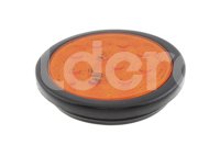 PLAFON SELLADO REDONDO 4" AMBAR, 10 LEDS OPTICOS, MATERIAL: PMMA/ABS, VOLTAJE: 12/24V, FUNCION: ALTA Y BAJA, MONTAJE: HULE (GROMMET), DIMENSIONES: (DIAMETRO: 133MM, PROFUNDIDAD: 50.5MM) TROGRIM: PL-243HU-10-ABV TROGRIM