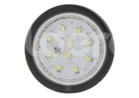 PLAFON SELLADO REDONDO 4" BLANCO, 10 LEDS OPTICOS, MATERIAL: PMMA/ABS, VOLTAJE: 12/24V, FUNCION: ALTA Y BAJA, MONTAJE: HULE (GROMMET), DIMENSIONES: (DIAMETRO: 133MM, PROFUNDIDAD: 50.5MM) TROGRIM: PL-243HU-10-BBV TROGRIM