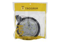 PLAFON SELLADO REDONDO 4" BLANCO, 10 LEDS OPTICOS, MATERIAL: PMMA/ABS, VOLTAJE: 12/24V, FUNCION: ALTA Y BAJA, MONTAJE: HULE (GROMMET), DIMENSIONES: (DIAMETRO: 133MM, PROFUNDIDAD: 50.5MM) TROGRIM: PL-243HU-10-BBV TROGRIM