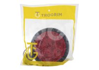 PLAFON SELLADO REDONDO 4" ROJO, 10 LEDS OPTICOS, MATERIAL: PMMA/ABS, VOLTAJE: 12/24V, FUNCION: ALTA Y BAJA, MONTAJE: HULE (GROMMET), DIMENSIONES: (DIAMETRO: 133MM, PROFUNDIDAD: 50.5MM) TROGRIM: PL-243HU-10-RBV TROGRIM
