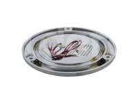 PLAFON SELLADO REDONDO ULTRAPLANO 4" AMBAR, BISEL CROMADO (ABS), 14 LEDS, FUNCION: ALTA Y BAJA, VOLTAJE: 12/24V, AMPERS: 0.230, LUMENS: 103, DIMENSIONES: (DIAMETRO: 142MM, PROFUNDIDAD: 14MM) TROGRIM: PL-273CR-04-A TROGRIM