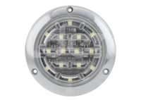 PLAFON SELLADO REDONDO ULTRAPLANO 4" BLANCO, BISEL CROMADO (ABS), 14 LEDS, FUNCION: ALTA Y BAJA, VOLTAJE: 12/24V, AMPERS: 0.230, LUMENS: 103, DIMENSIONES: (DIAMETRO: 142MM, PROFUNDIDAD: 14MM) TROGRIM: PL-273CR-04-B TROGRIM