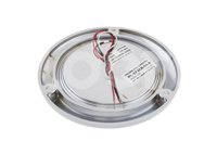 PLAFON SELLADO REDONDO ULTRAPLANO 4" BLANCO, BISEL CROMADO (ABS), 14 LEDS, FUNCION: ALTA Y BAJA, VOLTAJE: 12/24V, AMPERS: 0.230, LUMENS: 103, DIMENSIONES: (DIAMETRO: 142MM, PROFUNDIDAD: 14MM) TROGRIM: PL-273CR-04-B TROGRIM