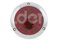 PLAFON SELLADO REDONDO ULTRAPLANO 4" ROJO, BISEL CROMADO (ABS), 14 LEDS, FUNCION: ALTA Y BAJA, VOLTAJE: 12/24V, AMPERS: 0.230, LUMENS: 103, DIMENSIONES: (DIAMETRO: 142MM, PROFUNDIDAD: 14MM) TROGRIM: PL-273CR-04-R TROGRIM