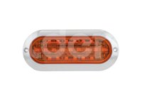 PLAFON OVALADO EXTRAPLANO (SOBREPONER) AMBAR, BISEL CROMADO (ABS), 21 LEDS, FUNCION: ALTA Y BAJA, VOLTAJE: 12/24V, AMPERS: 0.360, LUMENS: 162, DIMENSIONES: (LARGO: 195MM, ANCHO: 85MM, PROFUNDIDAD: 10.5MM) TROGRIM: PL-169CR-04-A TROGRIM