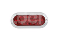 PLAFON OVALADO EXTRAPLANO (SOBREPONER) ROJO, BISEL CROMADO (ABS), 21 LEDS, FUNCION: ALTA Y BAJA, VOLTAJE: 12/24V, AMPERS: 0.360, LUMENS: 162, DIMENSIONES: (LARGO: 195MM, ANCHO: 85MM, PROFUNDIDAD: 10.5MM) TROGRIM: PL-169CR-04-R TROGRIM