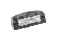 PLAFON LUZ DE PLACA BLANCO, 3 LEDS, ABS NEGRO, FUNCION: FIJA, MICA: RAYADA DE 3 OPTICAS, VOLTAJE: 12/24V, AMPERS: 0.060, MATERIAL: PMMA/ABS, LUMENS: 27, DIMENSIONES: (LARGO: 82MM, ANCHO:39MM, PROFUNDIDAD: 35MM) TROGRIM: PL-165BN-B TROGRIM