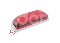 PLAFON LATERAL ROJO, MONTAJE (BISEL/CLIP), FUNCION: FIJA, VOLTAJE: 12/24V, AMPERS: 0.120, FMVSS: P2/P3, MATERIAL: PMMA/ABS, LUMENS: 45, DIMENSIONES: (LARGO: 105MM, ANCHO: 31MM, PROFUNDIDAD: 33MM) TROGRIM: PL-153BGH-02-RBV TROGRIM