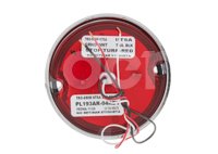 PLAFON LATERAL ARILLO CROMADO ROJO, 18 LEDS, FUNCION: ALTA Y BAJA, VOLTAJE: 12/24V, MATERIAL: PMMA/ABS, DIMENSIONES: (DIAMETRO: 92MM, PROFUNDIDAD: 68.76MM) TROGRIM: PL-193AR-04-RBV TROGRIM