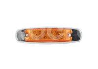 PLAFON LATERAL BISEL CROMADO AMBAR, 12 LEDS, FUNCI
