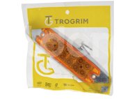 PLAFON LATERAL BISEL CROMADO AMBAR, 12 LEDS, FUNCION ALTA Y BAJA, VOLTAJE: 12/24V, MATERIAL: PMMA, DIMENSIONES: (LARGO: 160MM, ANCHO: 43MM, PROFUNDIDAD: 25MM) TROGRIM: PL-175CR-04-ABV TROGRIM