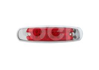 PLAFON LATERAL BISEL CROMADO ROJO, 12 LEDS, FUNCIO