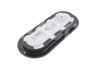 PLAFON OVALADO AMBAR 10 LEDS/10 OPTICAS, BASE NEGRA, FUNCION: ALTA Y BAJA AMBAR, VOLTAJE: 12/24V, AMPERS: 0.180, MATERIAL: PMMA/ABS, FMVSS: I6/P3, LUMENS: 81, DIMENSIONES: (LARGO: 194MM, ANCHO: 87MM, PROFUNDIDAD: 34MM) TROGRIM: PL-139BN-04-A TROGRIM