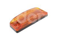 PLAFON LATERAL AMBAR 5 LEDS, BISEL NEGRO (ABS), FUNCION: FIJA, MICA: RECTANGULAR RAYADA, VOLTAJE: 12/24V, AMPERS: 0.060, MATERIAL: PMMA/ABS, FMVSS: P2/P3, LUMENS: 25, DIMENSIONES: (LARGO: 150MM, ANCHO: 52MM, PROFUNDIDAD: 33.5MM) TROGRIM: PL-154BN-5-SMA TROGRIM
