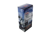 CALAVERA CINCO LINEAS ROJO 20 LEDS ESTROBO 10-30V (LUZ PRINCIPAL / LUZ AUXILIAR / LUZ GUIA), COLOR DE CARCAZA: PLATA/ROJO, MEDIDAS: 19.5CMX8.8CMX2.7CM (OVALADO), KBD-054S-R IMPORTACION