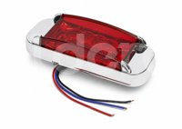 PLAFON LATERAL ROJO 16 LEDS, 3 CABLES, FIJO/ESTROBO 12V/24V 2.2W (PIEZA) DC501-2 IMPORTACION