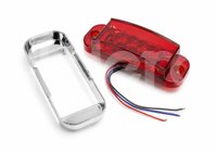 PLAFON LATERAL ROJO 16 LEDS, 3 CABLES, FIJO/ESTROBO 12V/24V 2.2W (PIEZA) DC501-2 IMPORTACION