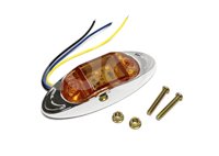 PLAFON LATERAL AMBAR 6 LEDS FIJO/ESTROBO 12V/24V 1.15W (PIEZA) EN-DC001A IMPORTACION
