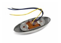 PLAFON LATERAL AMBAR 6 LEDS FIJO/ESTROBO 12V/24V 1.15W (PIEZA) EN-DC001A IMPORTACION