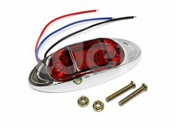 PLAFON LATERAL ROJO 6 LEDS FIJO/ESTROBO 12V/24V 1.1W (PIEZA) EN-DC002A IMPORTACION