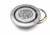 PLAFON 4" BLANCO 14 LEDS CON ARO, 5 CABLES, 4 FUNCIONES, CON BLISTER, 12V/24V (PIEZA) EN-C22 IMPORTACION