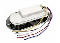 PLAFON ROJO 14 LEDS CON ARO, 5 CABLES, 4 FUNCIONES, BISEL CROMO, CON BLISTER (PIEZA) EN-C32 IMPORTACION