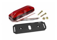 PLAFON ROJO 12 LEDS CAJITA 3 CABLES, FIJA/ESTROBO, 12/24V 1.99W (PIEZA) EN-PL0012R IMPORTACION