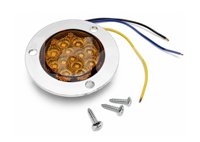PLAFON 2" AMBAR 13 LEDS LUZ ESTROBO 12V/24V 2.13W (PIEZA) MS-022 IMPORTACION