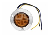 PLAFON 2" AMBAR 13 LEDS LUZ ESTROBO 12V/24V 2.13W (PIEZA) MS-022 IMPORTACION