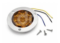 PLAFON 2 1/2" AMBAR 13 LEDS LUZ ESTROBO 12V/24V 2.12W (PIEZA) MS-024 IMPORTACION