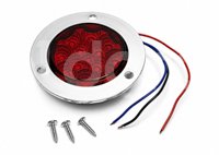 PLAFON 2 1/2" ROJO 13 LEDS LUZ ESTROBO 12V/24V 1.53W (PIEZA) MS-025 IMPORTACION