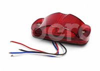 PLAFON UNIVERSAL ROJO 18 LEDS LUZ FIJA/ESTROBO 12V