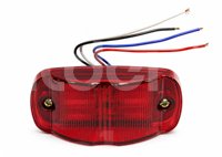PLAFON UNIVERSAL ROJO 18 LEDS LUZ FIJA/ESTROBO 12V/24V 3.49W (PIEZA) PL021A IMPORTACION