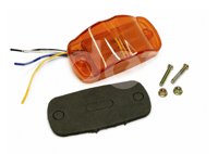 PLAFON UNIVERSAL AMBAR 18 LEDS LUZ FIJA/ESTROBO 12
