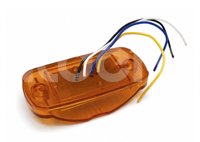 PLAFON UNIVERSAL AMBAR 18 LEDS LUZ FIJA/ESTROBO 12V/24V 3.05W (PIEZA) PL021B IMPORTACION