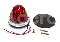 PLAFON UNIVERSAL ROJA 19 LEDS LUZ FIJA/ESTROBO 12V/24V 2.23W (PIEZA) DC142R IMPORTACION